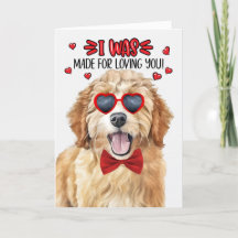 Goldendoodle Hund für die Liebe Ihr Valentin