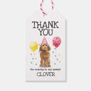 Goldendoodle Hund Geburtstag Danke Ihnen für den G Geschenkanhänger