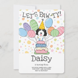 Goldendoodle Hund Geburtstagsparty Einladung