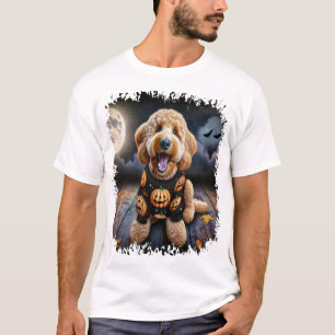 Goldendoodle Hund Halloween T-Shirt