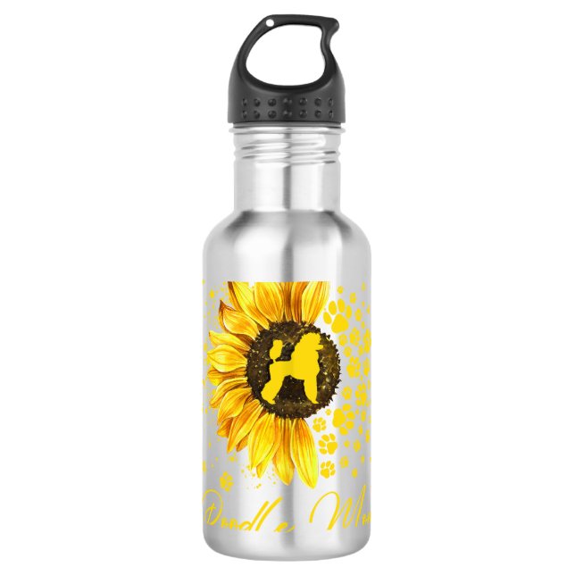 Goldendoodle Hund Mama Doodle  Edelstahlflasche (Vorderseite)