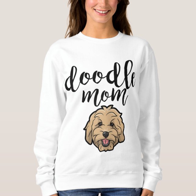 Goldendoodle Hund Mama Doodle Sweatshirt (Vorderseite)