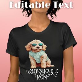 Goldendoodle Hund Mama Sonnenbrille T-Shirt