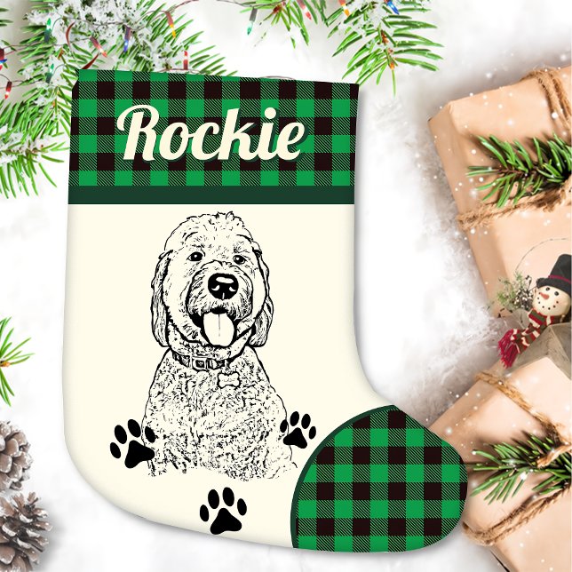 Goldendoodle Hund Personalisiert Kleiner Weihnachtsstrumpf (Von Creator hochgeladen)