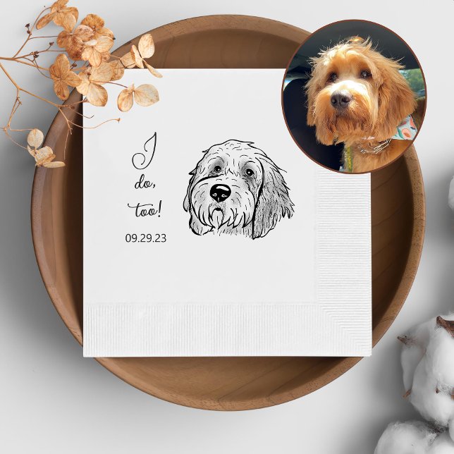 Goldendoodle Hund Personalisiert tue ich auch Serviette (Von Creator hochgeladen)