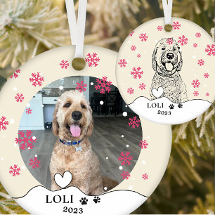 Goldendoodle Hund Personalisiert Zeichn Keramik Ornament