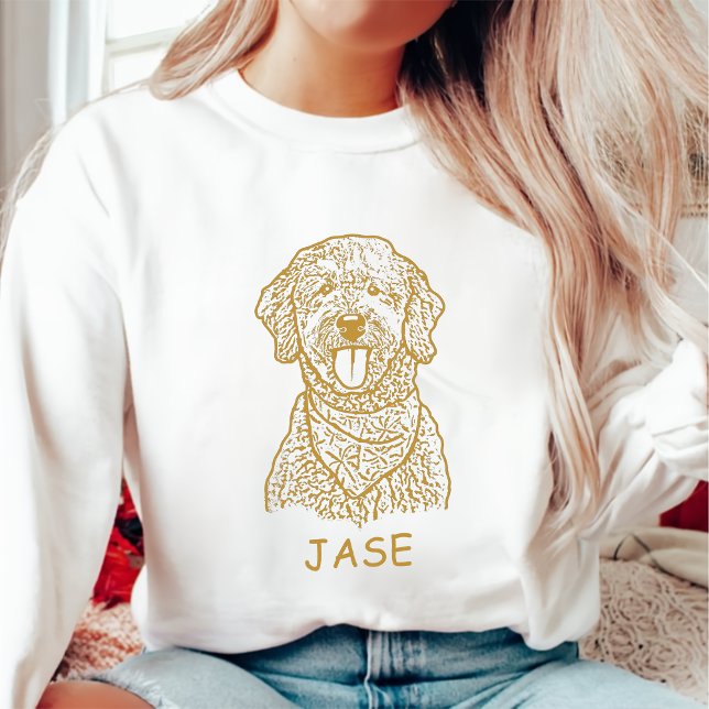 Goldendoodle Hund Personalisierter Sweatshirt (Von Creator hochgeladen)