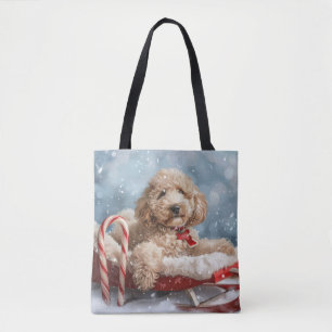 Goldendoodle-Hund Weihnachten Festlich