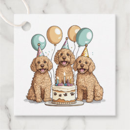Goldendoodle Hunde zum Geburtstag Geschenkanhänger