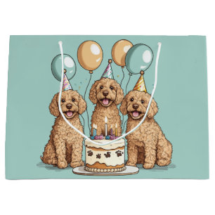 Goldendoodle Hunde zum Geburtstag Große Geschenktüte