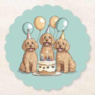 Goldendoodle Hunde zum Geburtstag Untersetzer