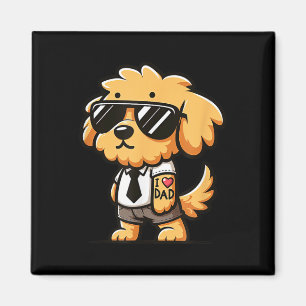 Goldendoodle I Liebe Vater Funny Dog Tattoo Magnet