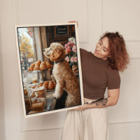 Goldendoodle im Französischen Bäckerei Kunst