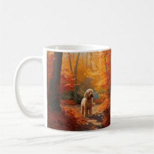 Goldendoodle im Herbst Leaves Fall Inspiriert Kaffeetasse