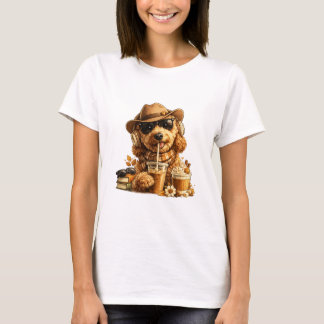 Goldendoodle Kaffee-Shirt T-Shirt