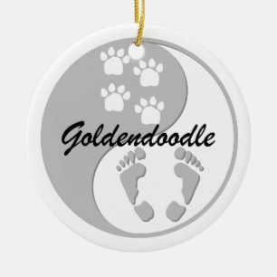 goldendoodle keramikornament