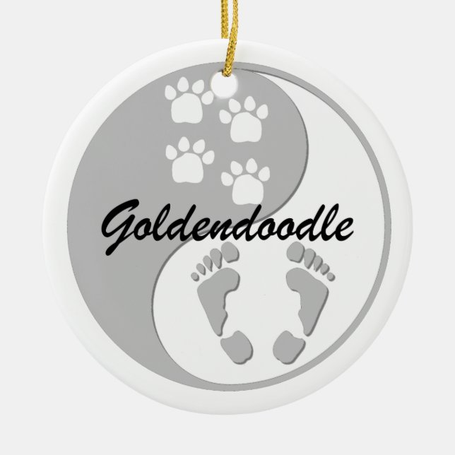 goldendoodle keramikornament (Vorne)