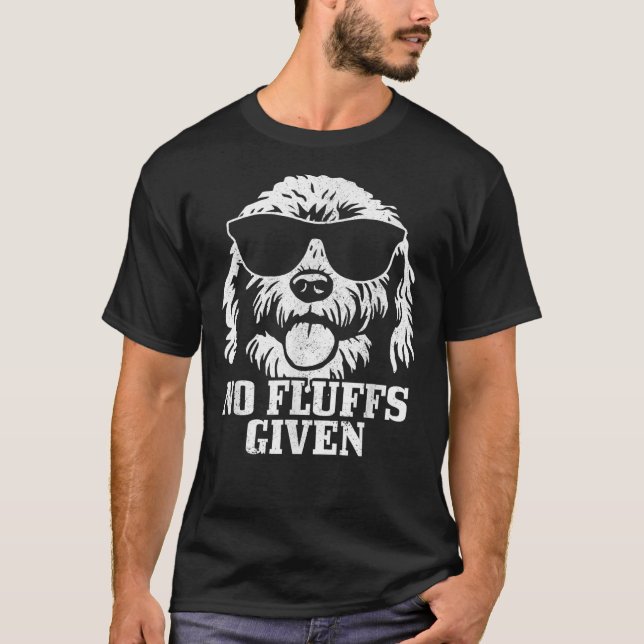 Goldendoodle Labradoodle No Fluffs The Dood Funny  T-Shirt (Vorderseite)
