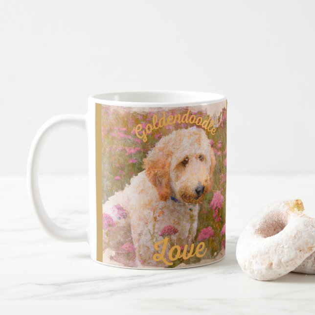 Goldendoodle Liebe in dieser schönen Kaffeetasse (Mit Donut)