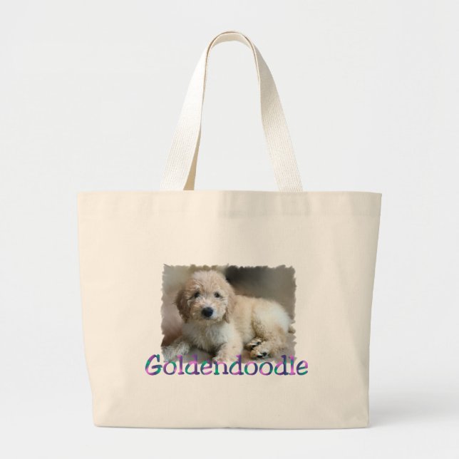Goldendoodle Liebhaber Geschenke Jumbo Stoffbeutel (Vorne)