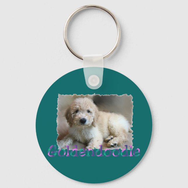 Goldendoodle Liebhaber Geschenke Schlüsselanhänger (Vorderseite)