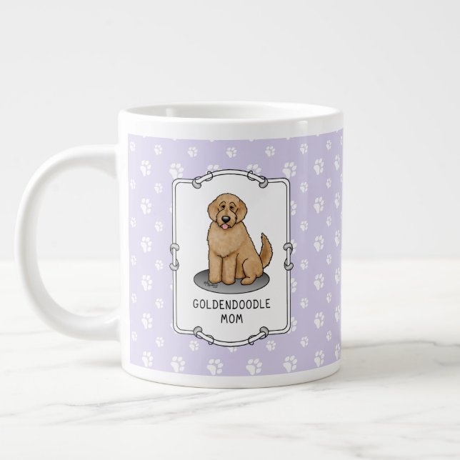 Goldendoodle-Mama Doodle-Mama (goldrot) Hundemutte Jumbo-Tasse (Links)