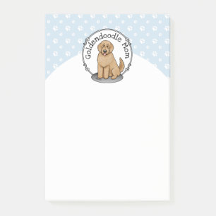 Goldendoodle-Mama Doodle-Mama (goldrot) Hundemutte Post-it Klebezettel