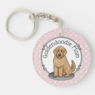 Goldendoodle-Mama Doodle-Mama (goldrot) Hundemutte Schlüsselanhänger