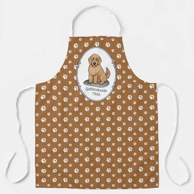 Goldendoodle-Mama Doodle-Mama (goldrot) Hundemutte Schürze (Vorderseite)