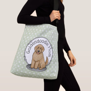 Goldendoodle-Mama Doodle-Mama (goldrot) Hundemutte Tragetaschen Mit Langen Trägern