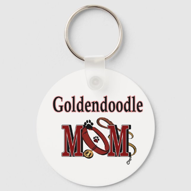 Goldendoodle-Mama Schlüsselanhänger (Vorderseite)