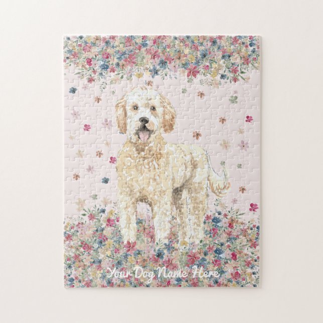Goldendoodle mit mittellangen Haaren Puzzle (Vertikal)