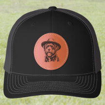 Goldendoodle mit süßem Fedora-Hut Hunde Liebhaber