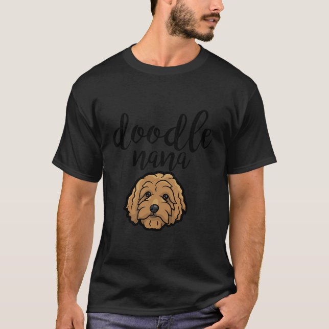Goldendoodle Nana Doodle Mama Goldendoodle T-Shirt (Vorderseite)