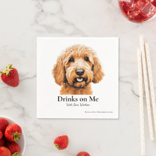 Goldendoodle Napkin Serviette