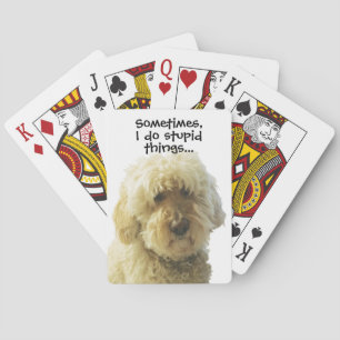 GoldenDoodle, Niedlicher Mohn Adorable Doodle Spielkarten