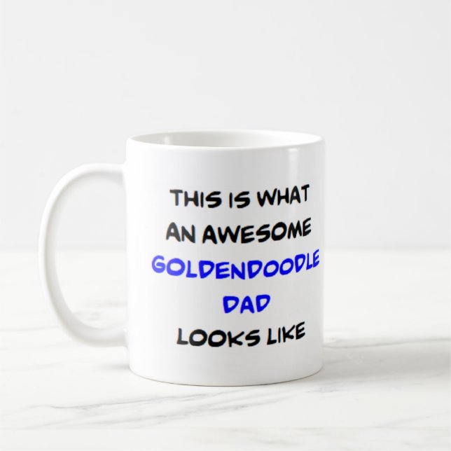 Goldendoodle Papa, phantastisch Kaffeetasse (Links)