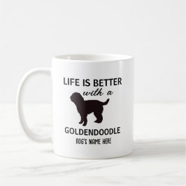 Goldendoodle Personalisiertes Leben ist besser Kaffeetasse