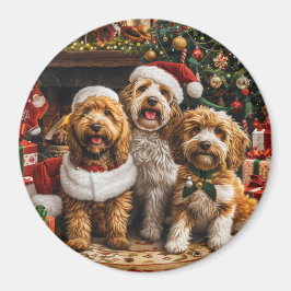 Goldendoodle Puppy Hunde Magnet