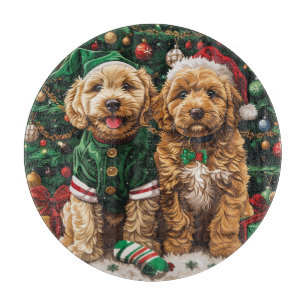Goldendoodle Puppy Hunde Schneidebrett
