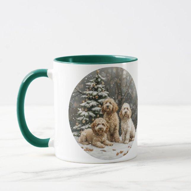 Goldendoodle Puppy Hunde Tasse (Links)
