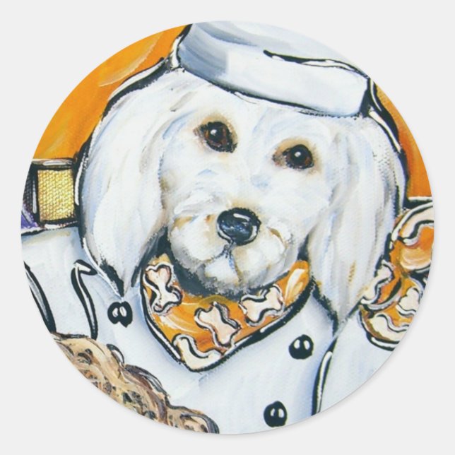 Goldendoodle Runder Aufkleber (Vorderseite)