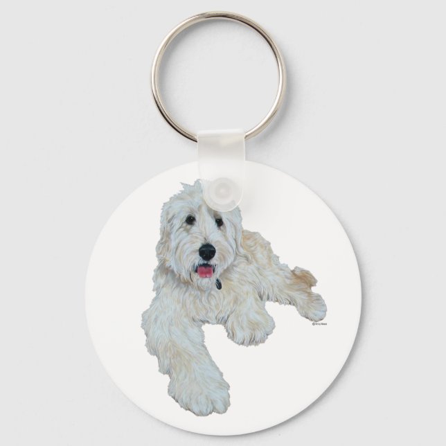Goldendoodle Schlüsselanhänger (Vorderseite)