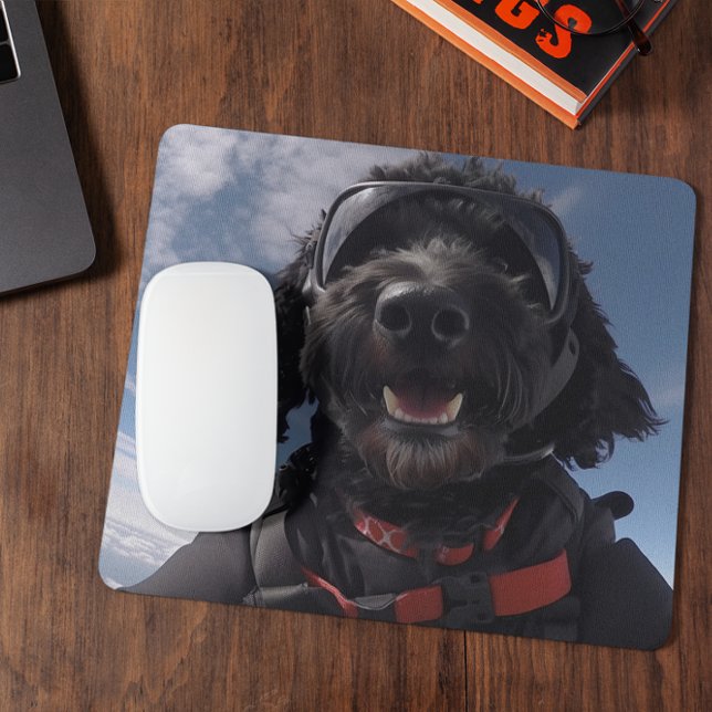 Goldendoodle Skydiving Mouse Pad Mousepad (Von Creator hochgeladen)