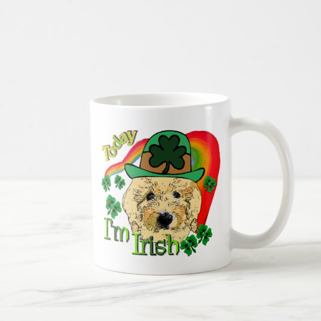 Goldendoodle St Patricks Day Kaffeetasse (Rechts)