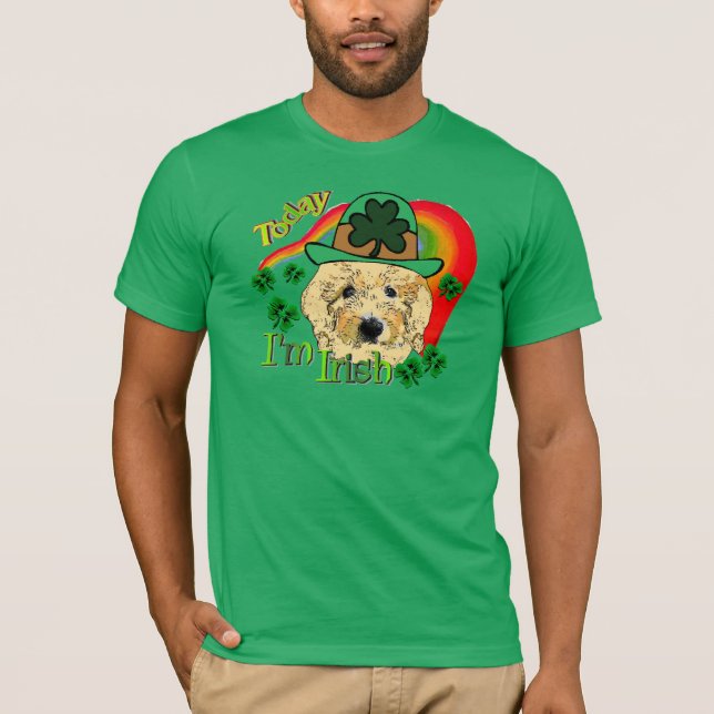 Goldendoodle St Patricks Day T-Shirt (Vorderseite)