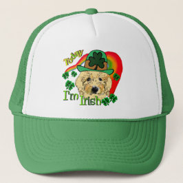 Goldendoodle St Patricks Day Truckerkappe