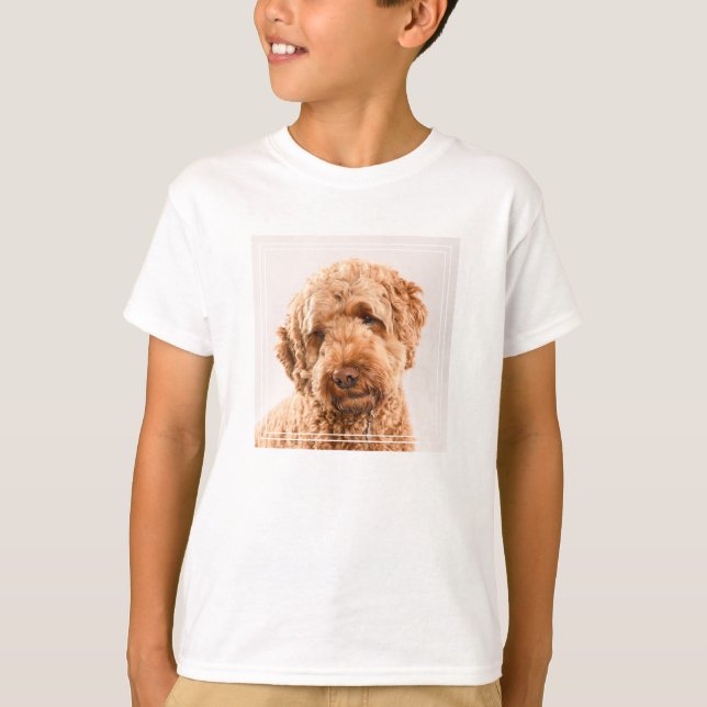 Goldendoodle Studio Portrait T-Shirt (Vorderseite)