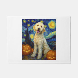 Goldendoodle Süßer Hund Halloween Jack O Lantern K Fußmatte