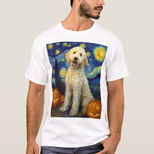 Goldendoodle Süßer Hund Halloween Jack O Lantern K T-Shirt
